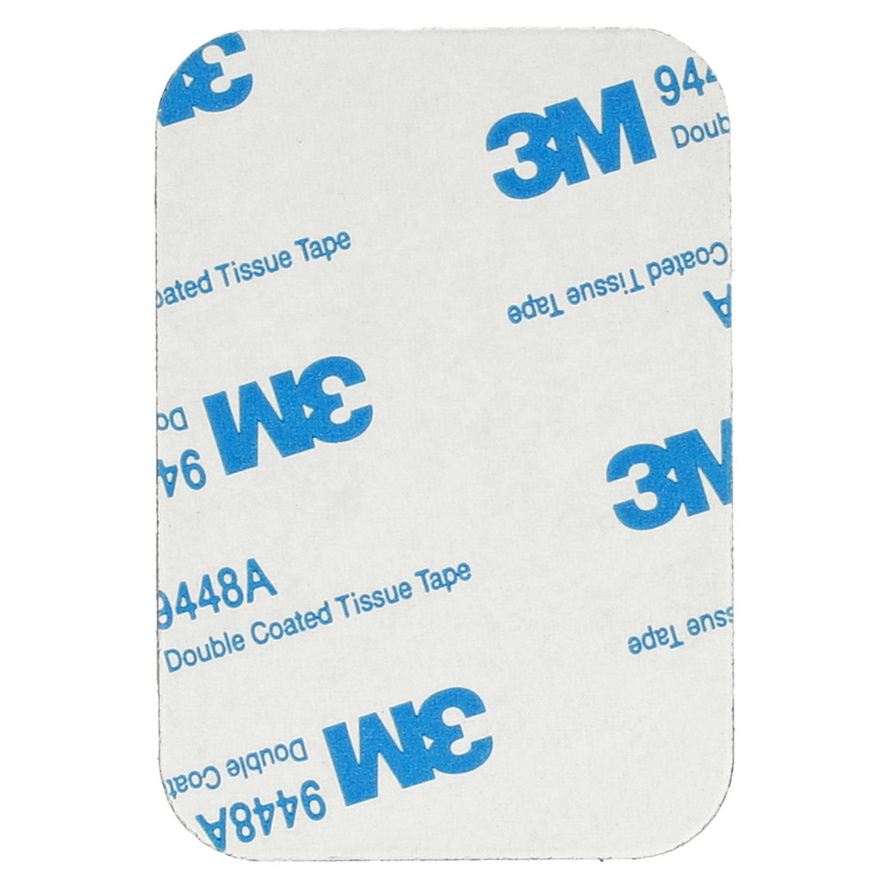 Metal plate for magnet holders - rectangular 45x65mm black