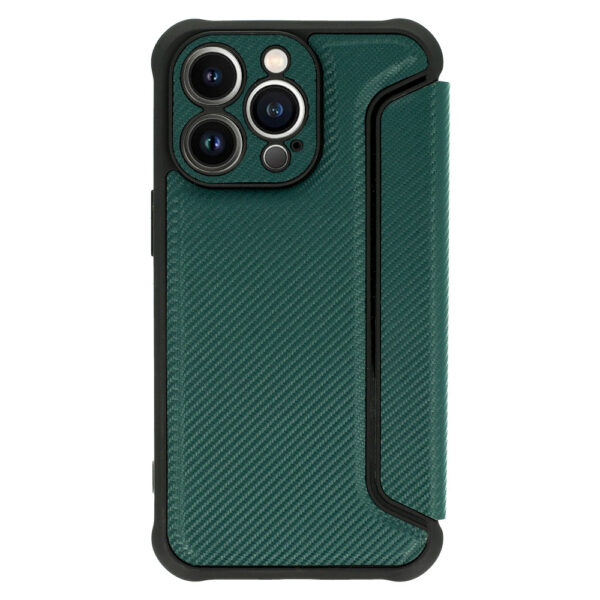 Razor Carbon Book Case for Iphone 12 dark green