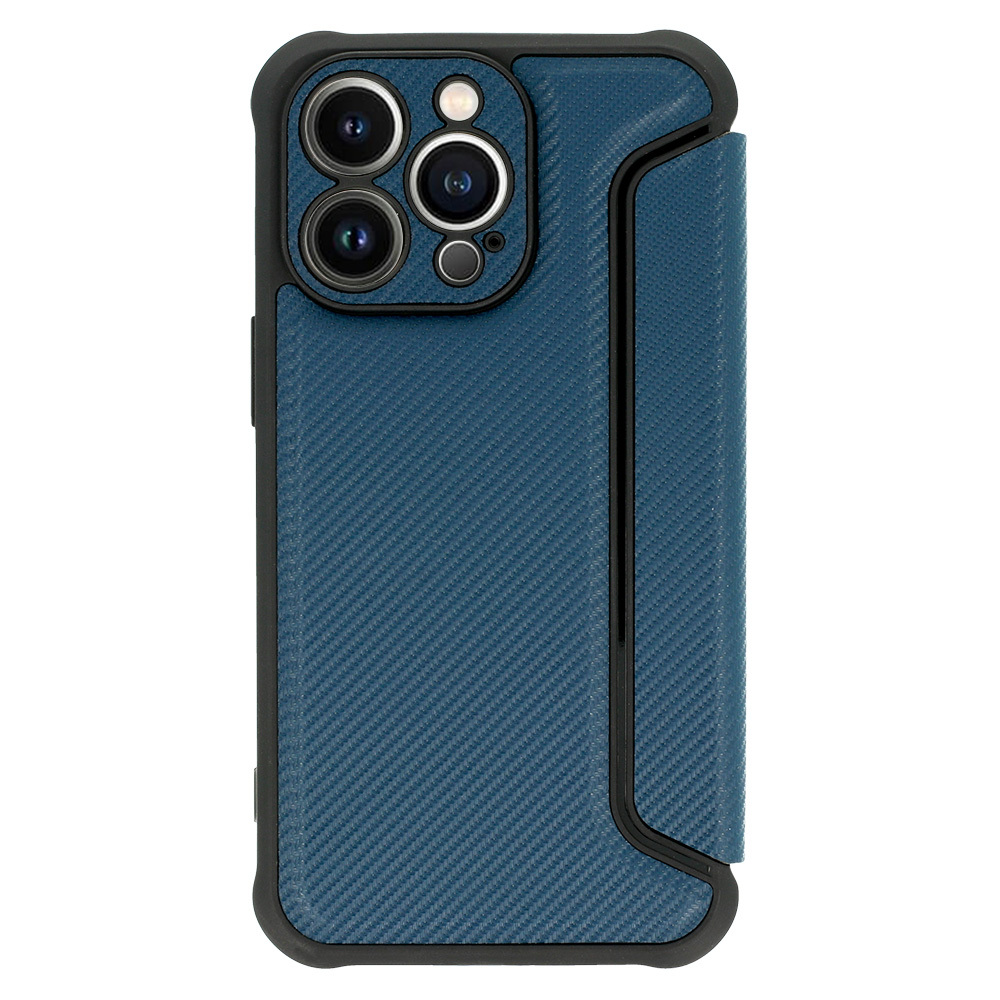 Razor Carbon Book Case for Iphone 14 Pro Max navy