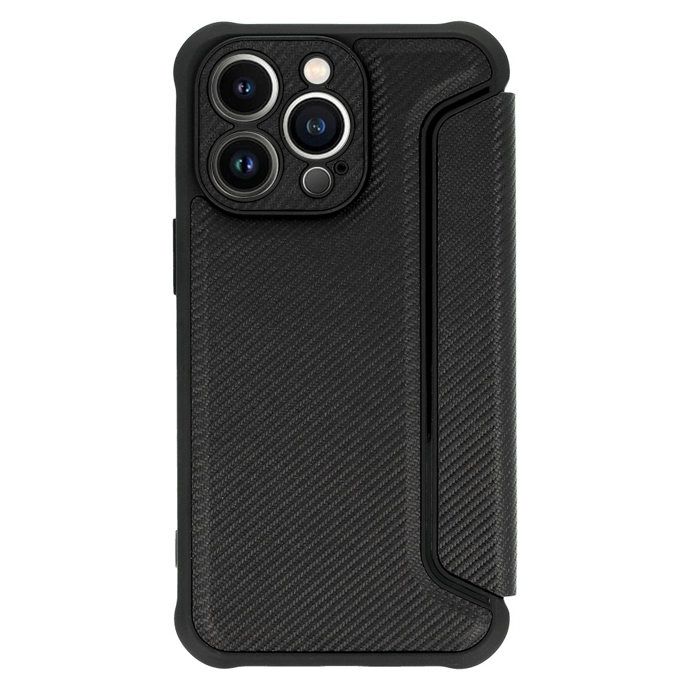 Razor Carbon Book Case for Samsung Galaxy A12 black