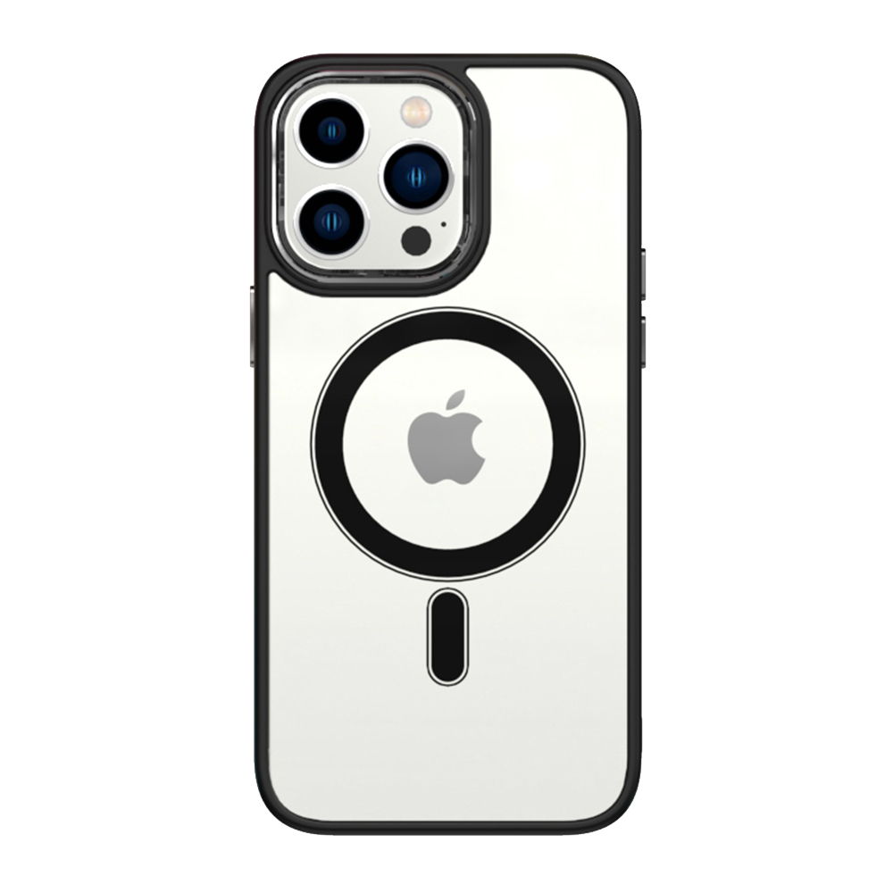 Tel Protect Magnetic Clear Case for Iphone 12 Pro Max Black