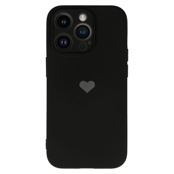 Vennus Silicone Heart Case for Iphone 13 Pro design 1 black