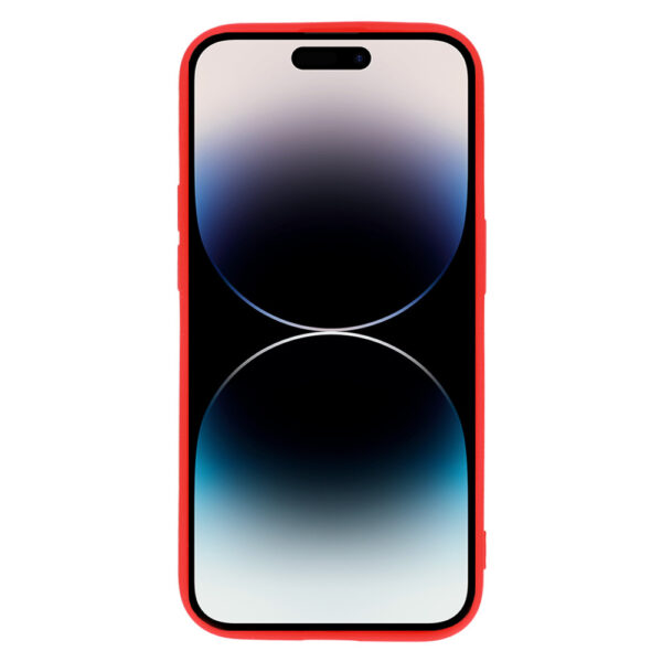 Vennus Silicone Heart Case for Iphone 14 Pro Max design 1 red