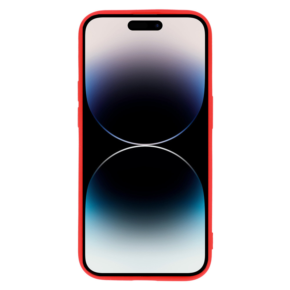 Vennus Silicone Heart Case for Iphone 14 Pro Max design 1 red