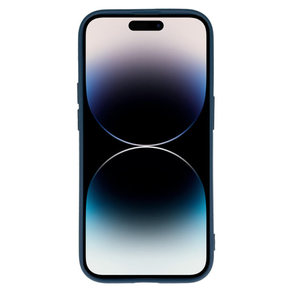 Vennus Silicone Heart Case for Iphone 14 Pro Max design 1 navy
