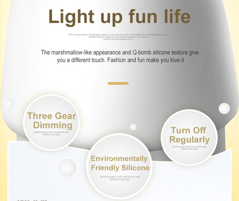 Night lamp W-008 Mushroom white