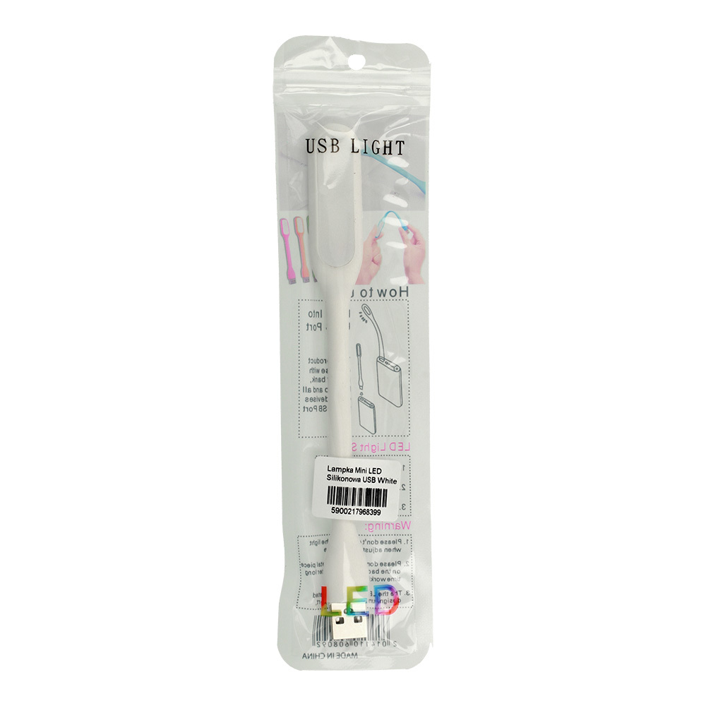 Mini LED Lamp Silicone USB White