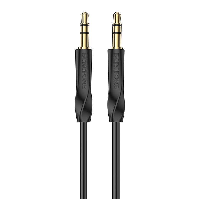 Borofone Cable AUX BL16 - jack 3,5mm to jack 3,5mm - 1 metr black