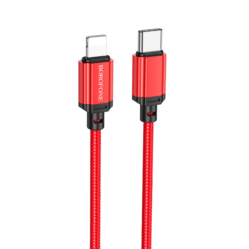 Borofone Cable BX87 Sharp - Type C to Lightning - PD 20W 1 metre red