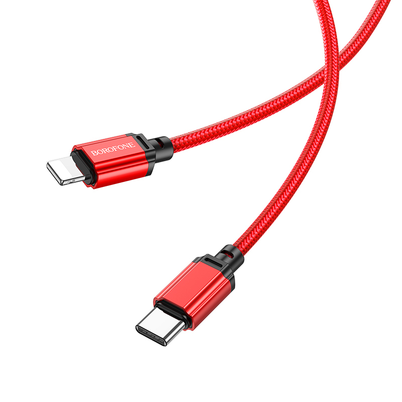 Borofone Cable BX87 Sharp - Type C to Lightning - PD 20W 1 metre red