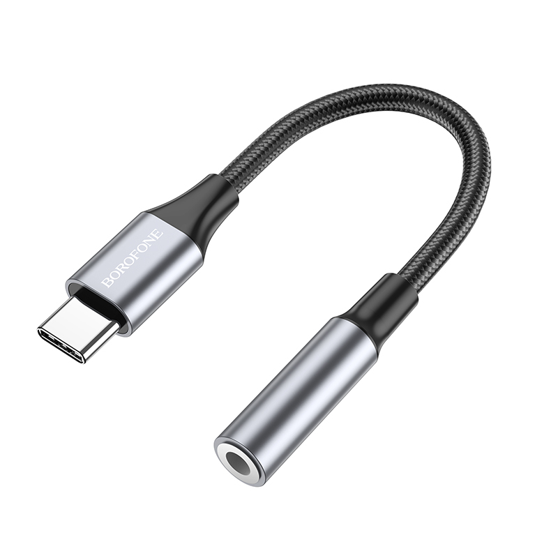 Borofone Adapter BV16 - Type C to jack 3,5mm - black (DAC)