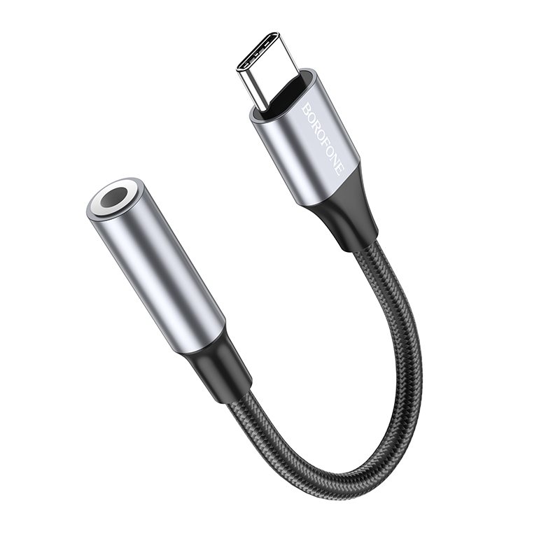 Borofone Adapter BV16 - Type C to jack 3,5mm - black (DAC)