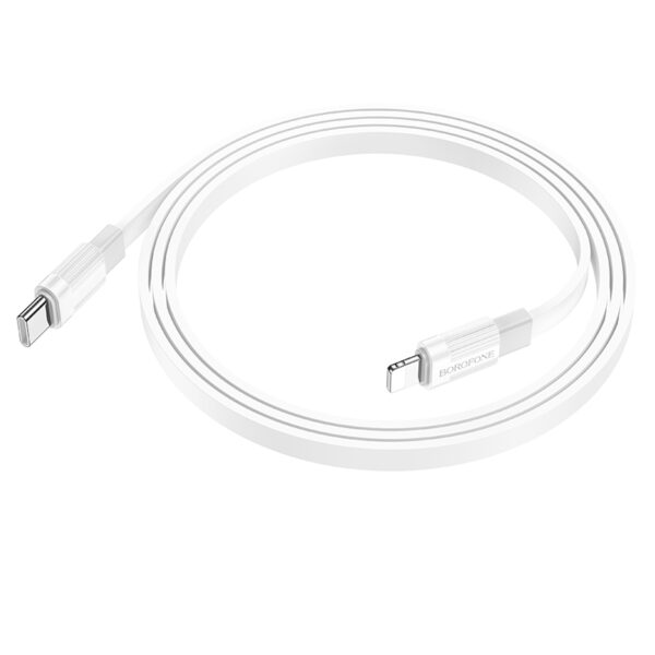 Borofone Cable BX89 Union - Type C to Lightning - PD 20W 1 metre white-grey