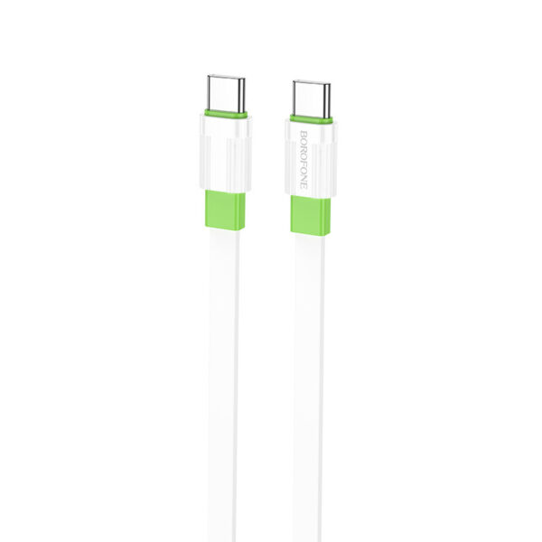 Borofone Cable BX89 Union - Type C to Type C - PD 60W 1 metre white-green