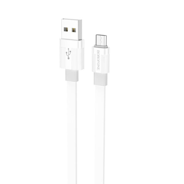 Borofone Cable BX89 Union - USB to Micro USB - 2,4A 1 metre white-grey