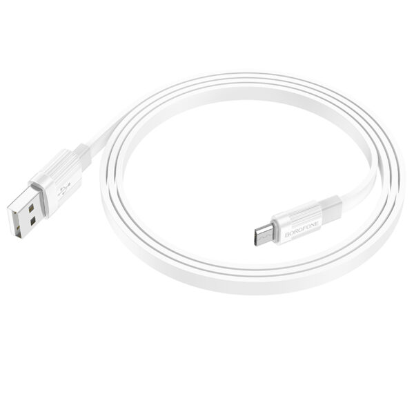 Borofone Cable BX89 Union - USB to Micro USB - 2,4A 1 metre white-grey