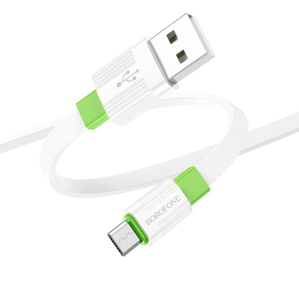 Borofone Cable BX89 Union - USB to Micro USB - 2,4A 1 metre white-green