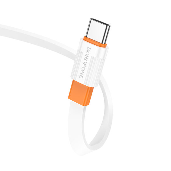 Borofone Cable BX89 Union - USB to Type C - 3A 1 metre white-orange