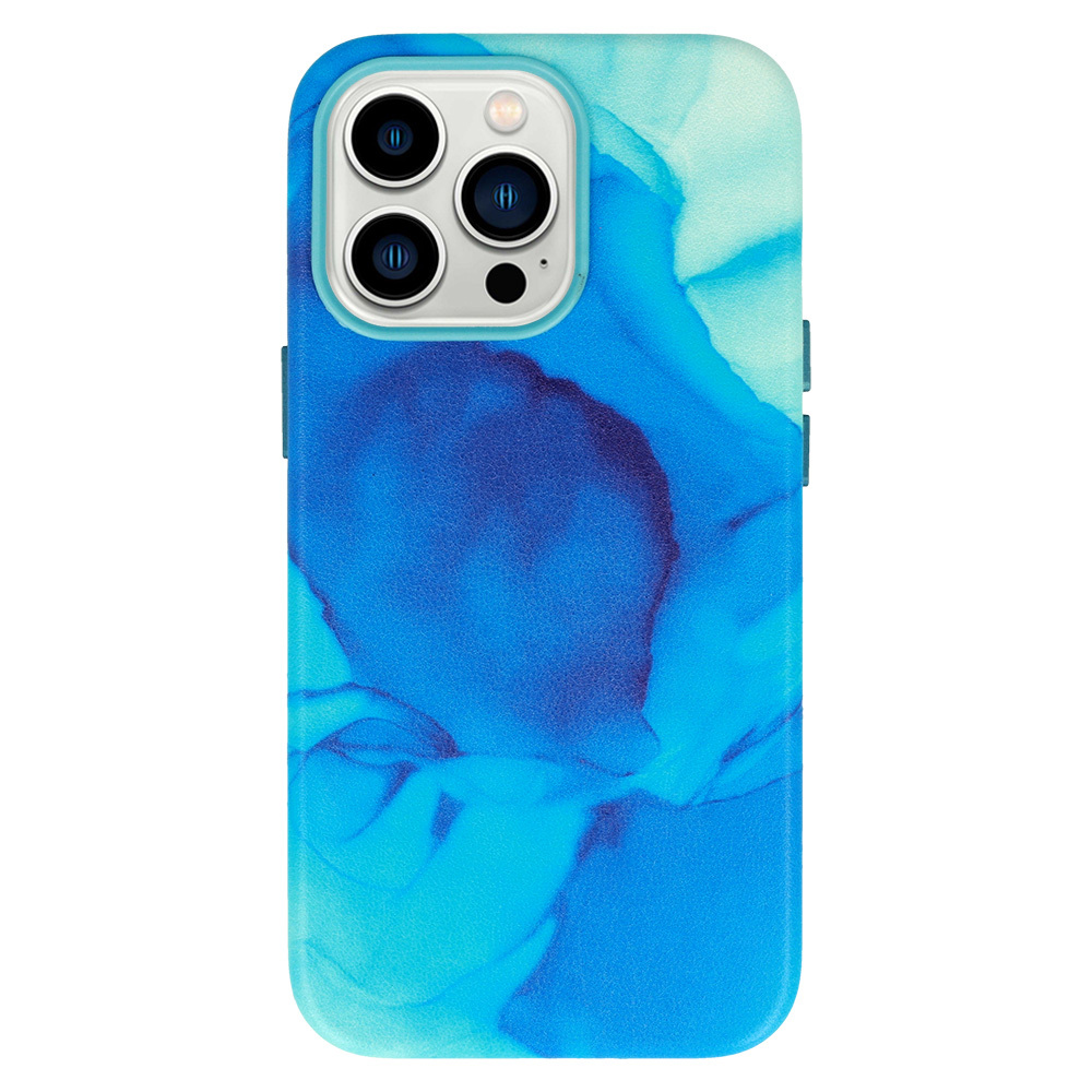 Leather Ink Case for Iphone 12 design 4