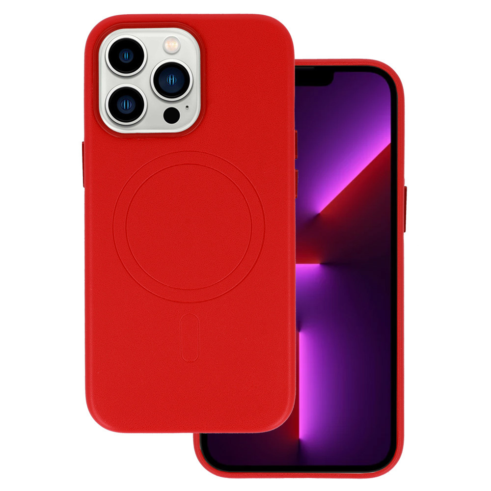 MagSafe Leather Case Iphone 13 Red