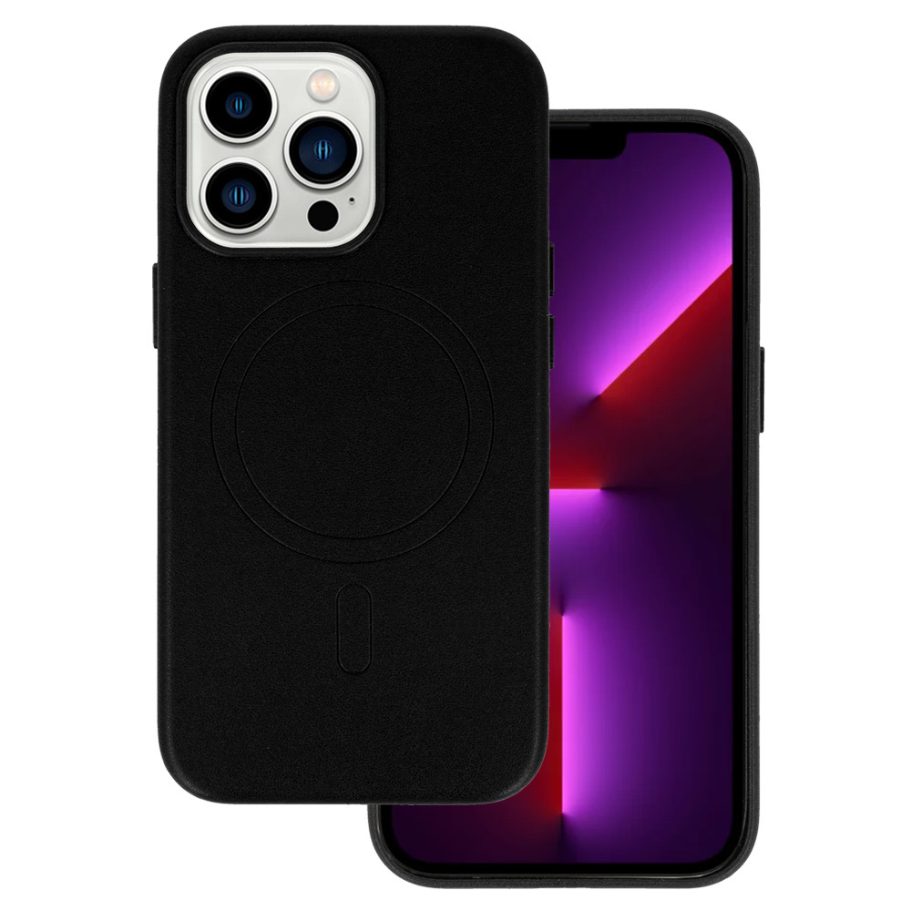 MagSafe Leather Case Iphone 13 Pro Black