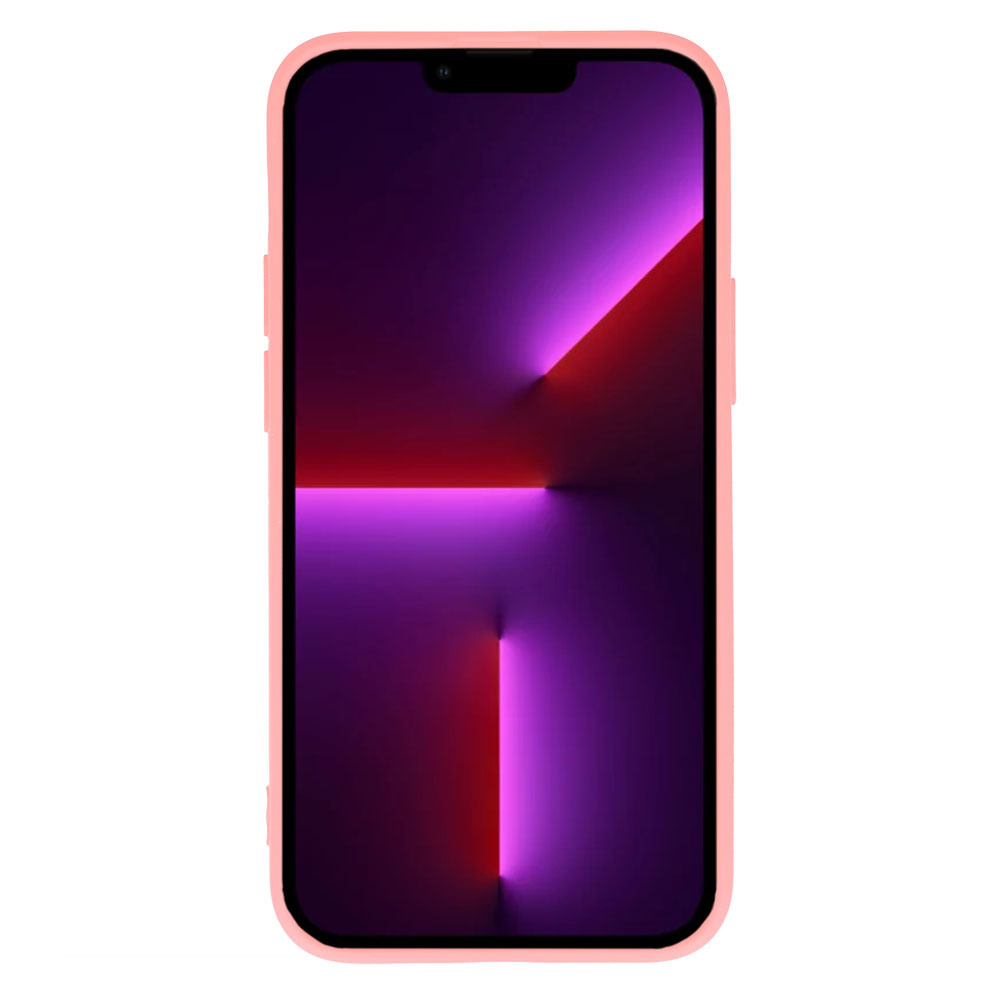 Vennus Silicone Heart Case for Iphone 14 Plus design 1 pink