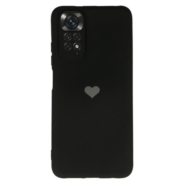 Vennus Silicone Heart Case for Xiaomi Redmi Note 11 Pro/Note 11 Pro 5G design 1 black