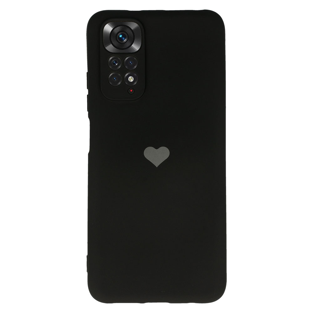 Vennus Silicone Heart Case for Xiaomi Redmi Note 11 Pro/Note 11 Pro 5G design 1 black