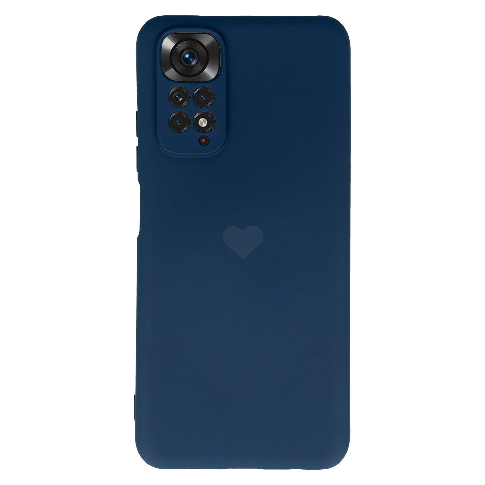 Vennus Silicone Heart Case for Xiaomi Redmi Note 11 Pro/Note 11 Pro 5G design 1 navy