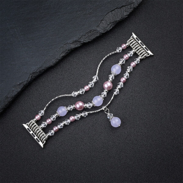 Bracelet loop for Apple Watch 42/44/45 design 4 silver-purple