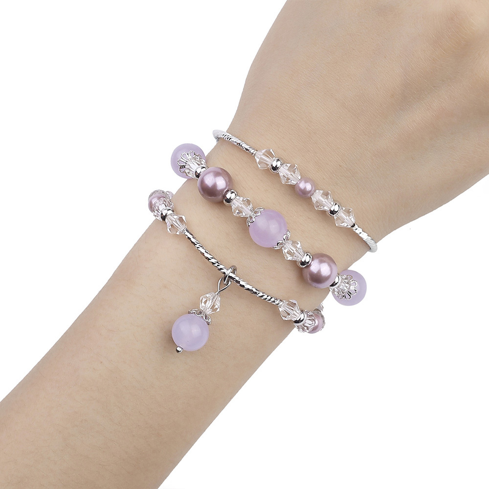 Bracelet loop for Apple Watch 42/44/45 design 4 silver-purple