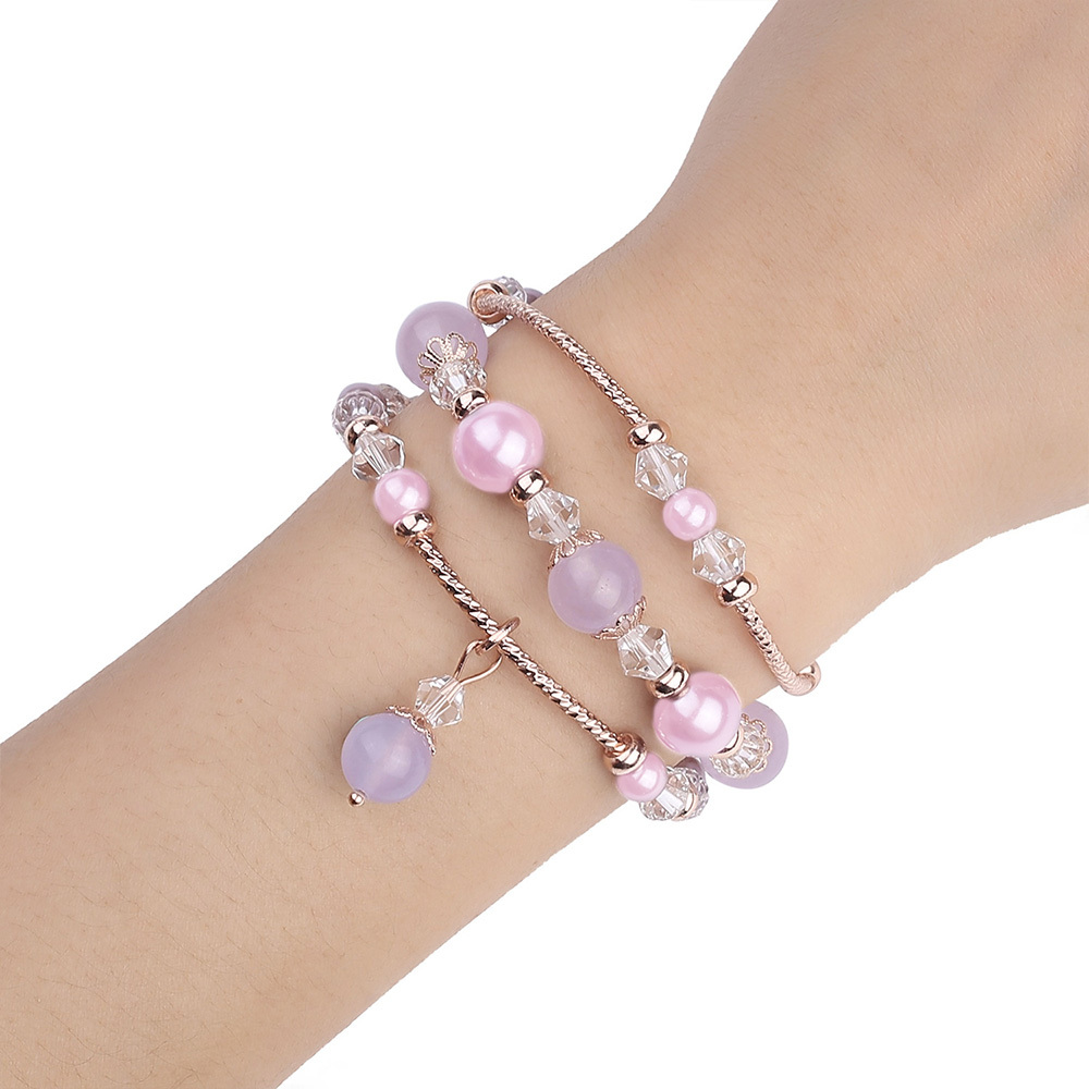 Bracelet loop for Apple Watch 42/44/45 design 4 gold-purple