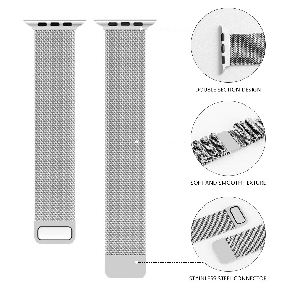 Milanese bracelet loop for Apple Watch 38/40/41mm black
