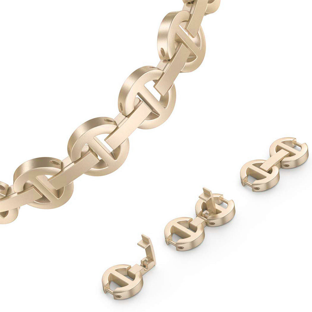 Bracelet loop for Apple Watch 42/44/45 design 3 gold