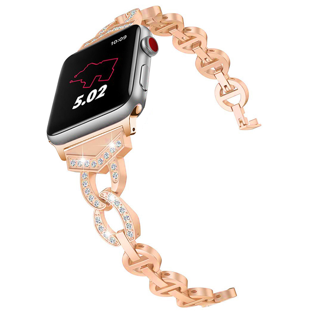 Bracelet loop for Apple Watch 42/44/45 design 3 rose gold
