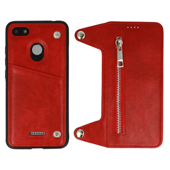 Telone Business ZIP for Samsung Galaxy A6 Plus 2018 Red