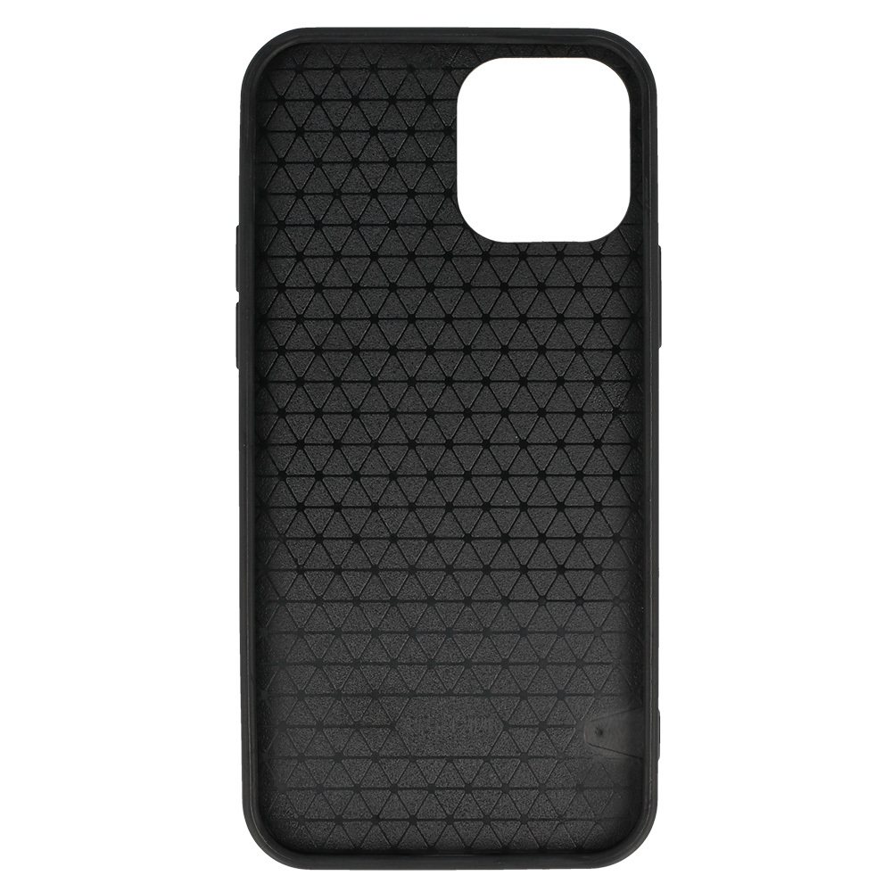 Tel Protect CARBON Case for Iphone 12 Pro Max Black with blue stripe