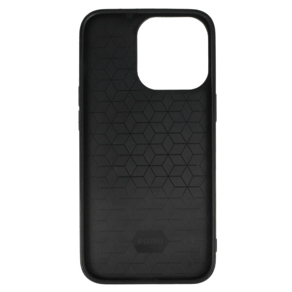 Tel Protect CARBON Case for Iphone 13 Pro Black with blue stripe