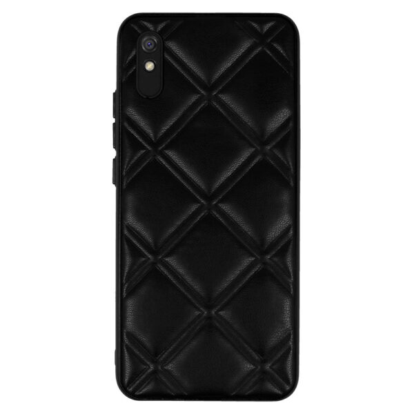 Leather 3D Case for Xiaomi Redmi 9A design 3 black