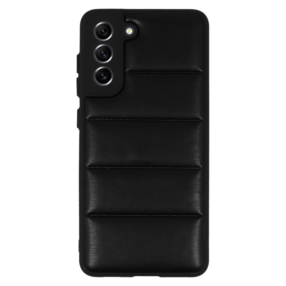 Leather 3D Case for Samsung Galaxy S21 FE design 2 black