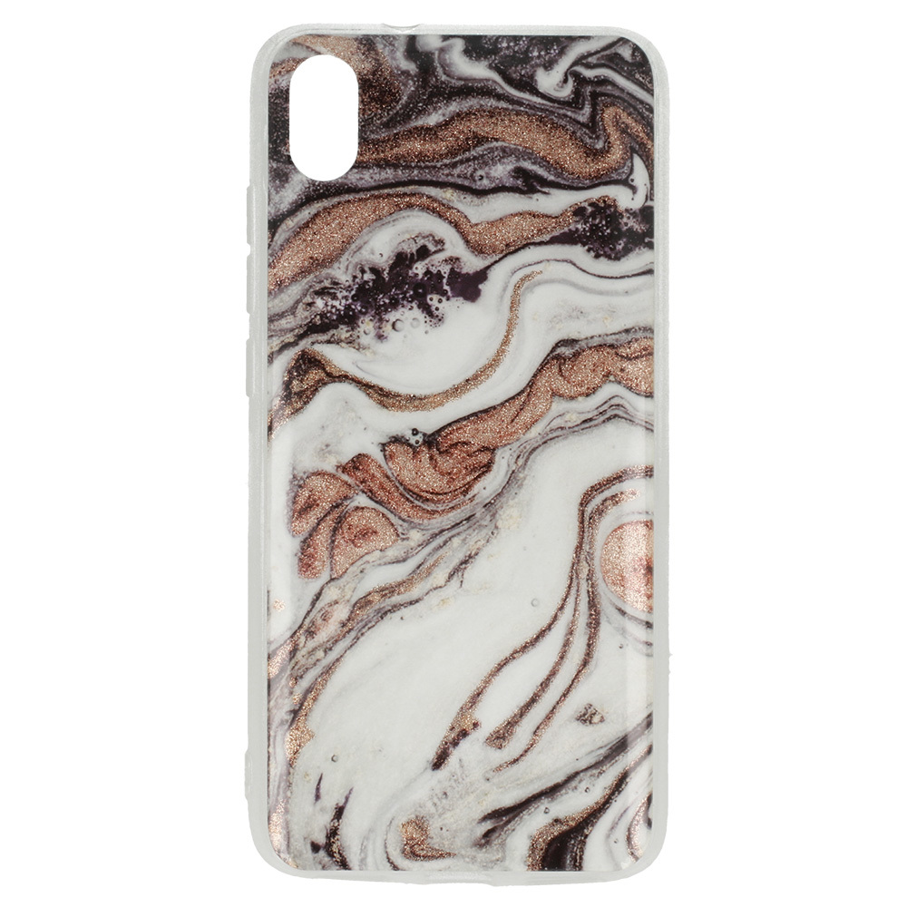 Marble Glitter Case for Xiaomi Redmi 7A Design 1