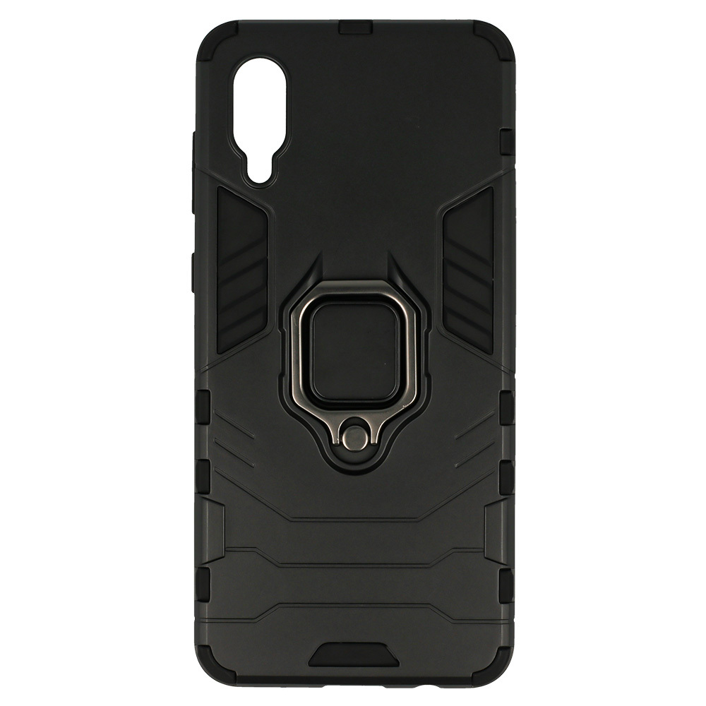 Ring Armor Case for Samsung Galaxy A02 Black