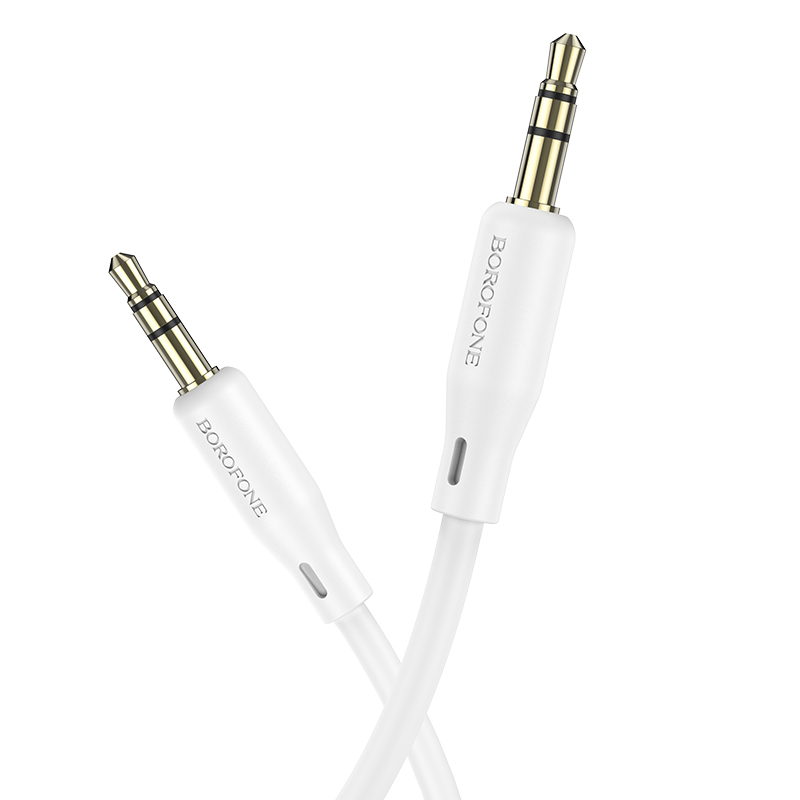 Borofone Cable AUX BL18 - jack 3,5mm to jack 3,5mm - 1 metr white