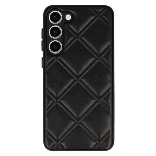 Leather 3D Case for Samsung Galaxy S23 design 3 black