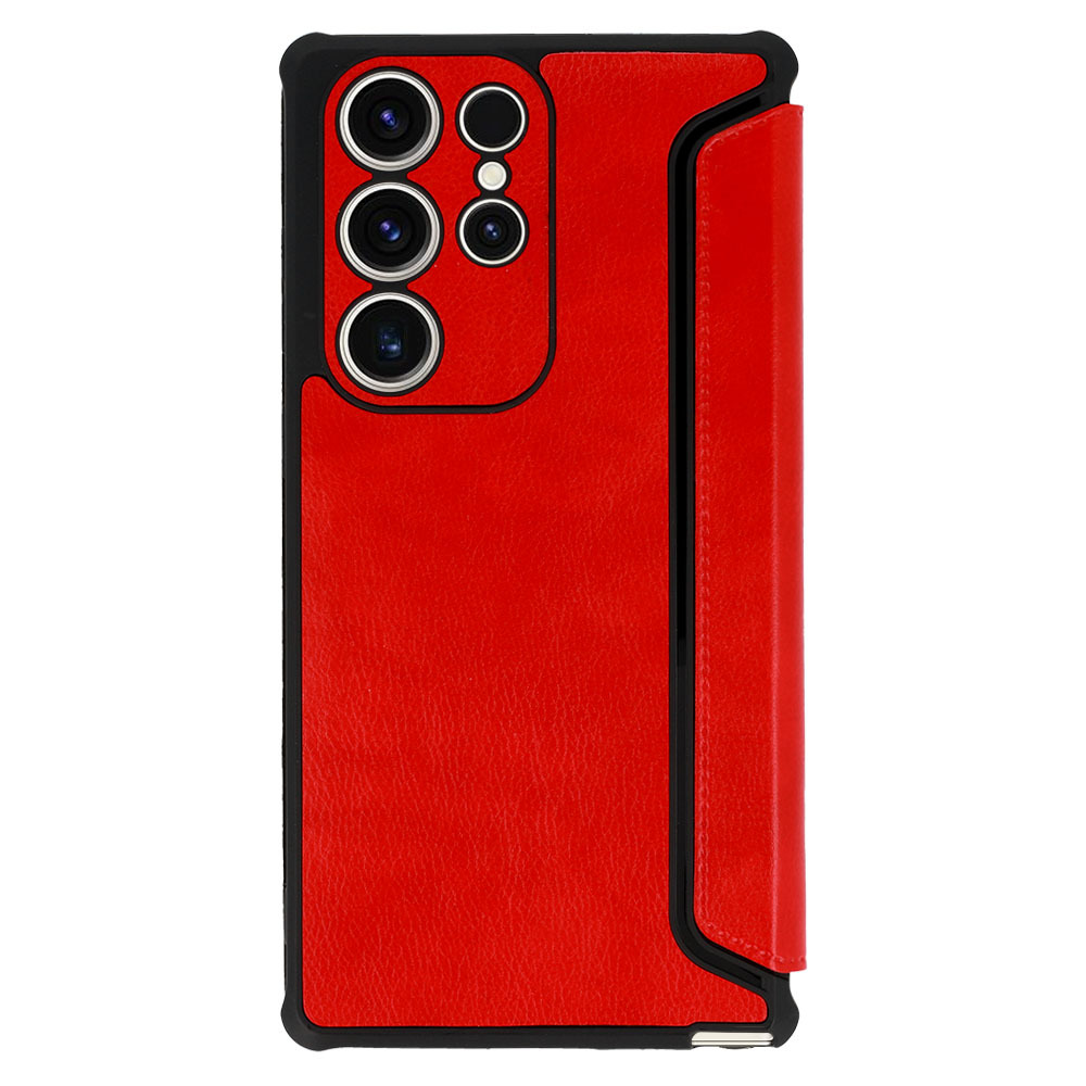 Razor Leather Book Case for Samsung Galaxy A22 5G red
