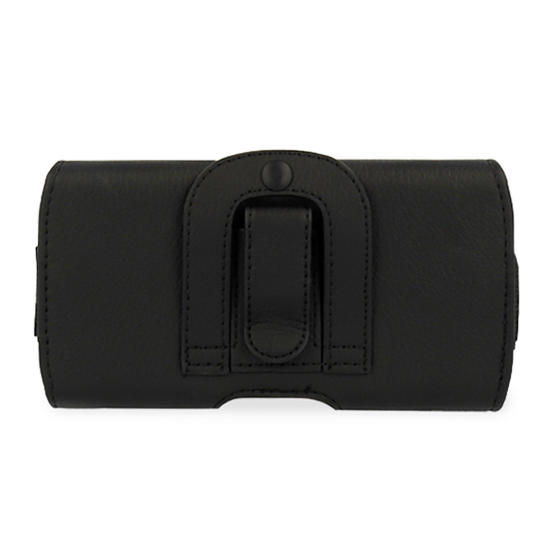 Telone MAX Belt Holster (SIZE 16) for Iphone 13/13 Pro/14/14 Pro/15/15 Pro/16/16 Pro/Samsung S23/S24 black, leather (145x75x14 mm)