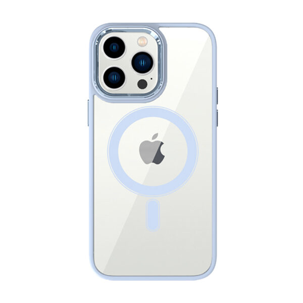 Tel Protect Magnetic Clear Case for Iphone 13 Light blue