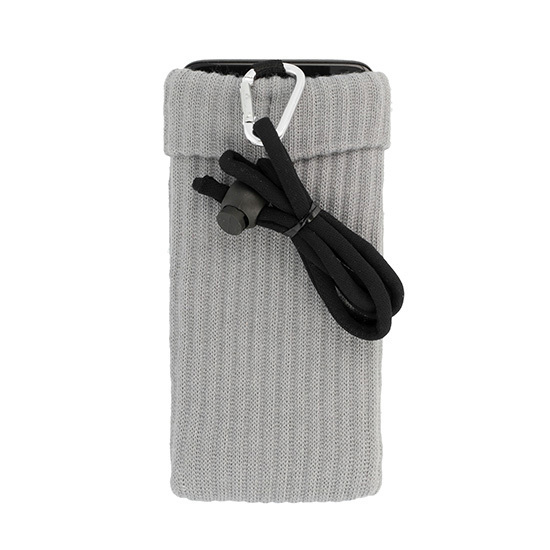 TelOne mobile phone sock with neck strap, stripes design 07
