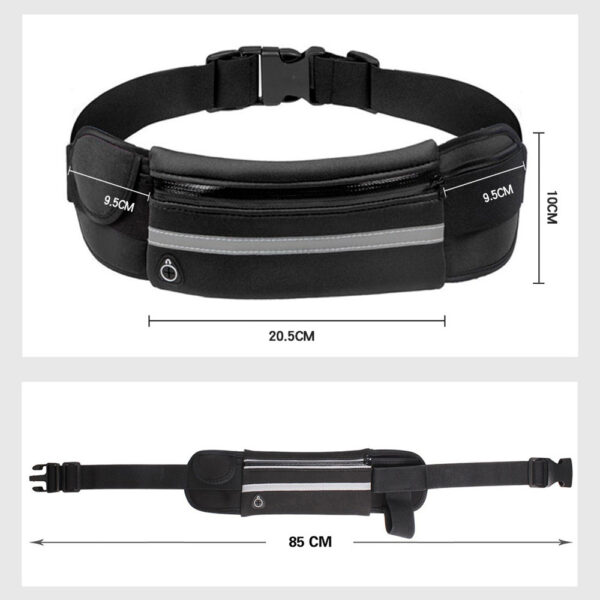 Running Sports Belt Type 1 - iPhone 16 Pro/16 Pro Max / Galaxy S25 Ultra/S25/S24 Ultra/S24/A55/A25/A16/A15/Redmi 14C black