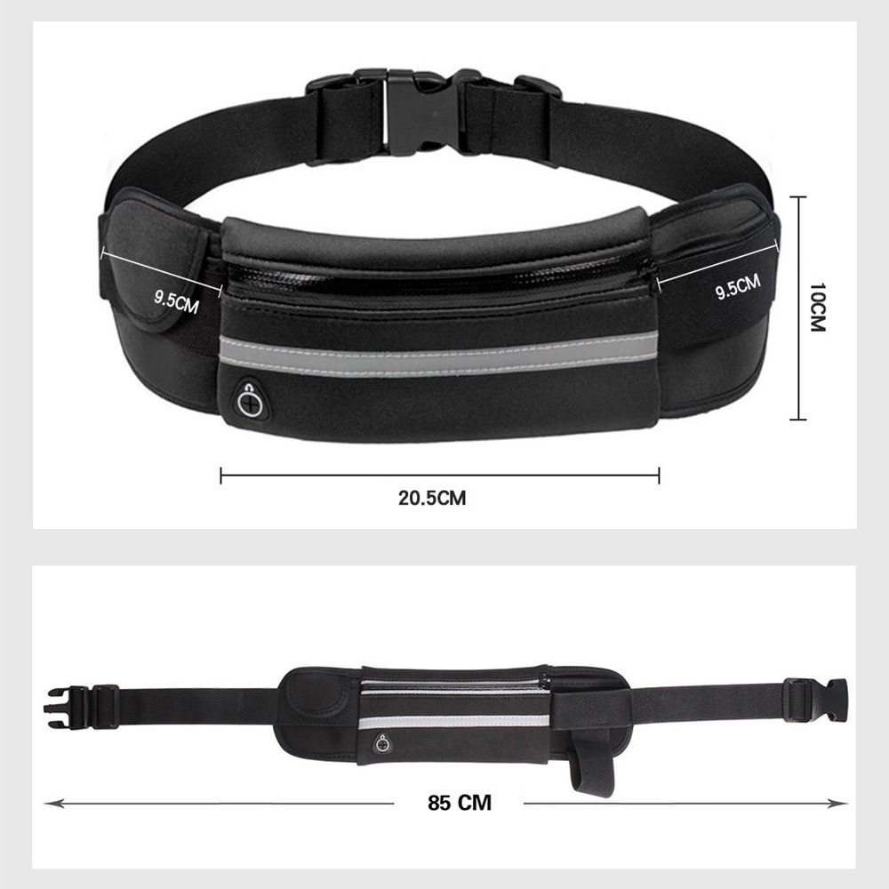 Running Sports Belt Type 1 - iPhone 16 Pro/16 Pro Max / Galaxy S25 Ultra/S25/S24 Ultra/S24/A55/A25/A16/A15/Redmi 14C black